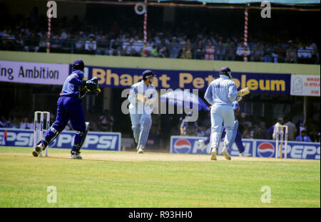 Indien Sri Lanka Cricket Match, Wankhede Stadium, Mumbai, Maharashtra, Indien Stockfoto