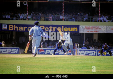 Indien Sri Lanka Cricket Match, Wankhede Stadium, Mumbai, Maharashtra, Indien Stockfoto