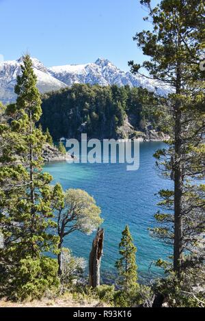 Lago Nahuel Huapi See in der Nähe von Bariloche, Ruta 40, Patagonien, Argentinien Stockfoto