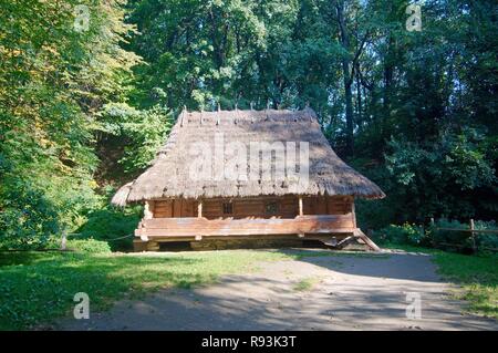 Alte ukrainische Hütte, Lviv, Ukraine, Osteuropa Stockfoto