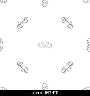 Schutzbrille Symbol. Überblick Abbildung: Schutzbrille vektor Symbol für Web Design auf weißem Hintergrund Stock Vektor