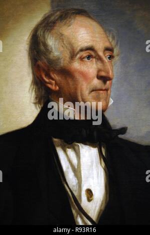 John Tyler, Jr. (1790-1862). Us-amerikanischer Politiker. 10. Präsident der Vereinigten Staaten (1841-1845). Portrait (1859) von George Peter Alexander Healy (1813-1894). National Portrait Gallery. Washington D.C. United States. Stockfoto