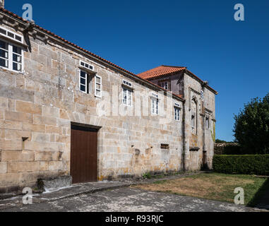 Torres de Allo, Allo Türmen, einer Feudalen Residenz des niederen Adels in Allo, Zas, La Coruna, Galicien, Spanien Stockfoto