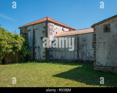 Torres de Allo, Allo Türmen, einer Feudalen Residenz des niederen Adels in Allo, Zas, La Coruna, Galicien, Spanien Stockfoto