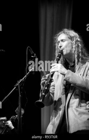 Julian Stringle Solo für Klarinette mit Ken Peplowski, Scarborough Jazz Festival 2017 Stockfoto