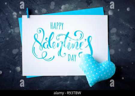 Happy Valentine's Day. Congratulatory Hintergrund von Valentinstag Stockfoto