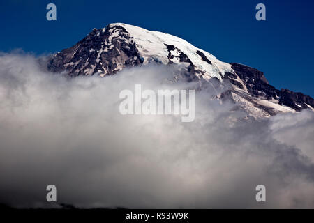 WA 15586-00 ... WASHINGTON - Blick auf den Mount Rainier von Eagle Peak Sattel in Mount Rainier Natonal Park. Stockfoto