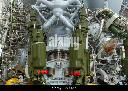 Rocket Launcher Motor Detail Ausstellung. Stockfoto