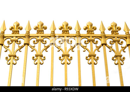 Isolierte Golden Gates auf Schloss Versailles. Frankreich. Stockfoto