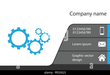 Visitenkarten-design Stock Vektor
