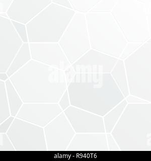 Hexagon geometrischen Linienmuster Textur, Weiß und Grau. Vector Illustration minimal Design für abstrakt hintergrund Konzept. Stock Vektor