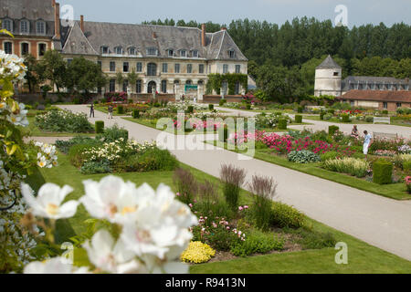 Gärten der Zisterzienserabtei von Valloires, ausgezeichnet mit dem "Jardin remarquable" Label (Bemerkenswerter Garten von Frankreich) durch das französische Ministerium für Kultur Stockfoto