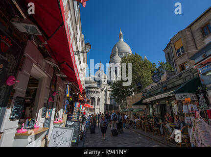 PARIS, Frankreich, 7. September 2018 - Basilique Sacré-Coeur in Montmartre, Paris, Frankreich Stockfoto