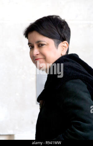 Baroness Shami Chakrabarti, Kanzler der Universität von Essex, kommt bei der BBC für die Andrew Marr Show, London, UK Mit: Baroness Shami Chakrabarti, Wo: London, Vereinigtes Königreich, wenn: 18 Nov 2018 Credit: Wheatley/WANN Stockfoto