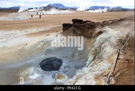 Geothermale Region Hverir, Island, 26. August 2018. (CTK Photo/Jitka Bojanovska) Stockfoto