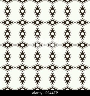 Nahtlose Muster. Klassische abstrakte geometrische Hintergrund. Unendlich wiederholenden geometrischen Struktur bestehend aus Rauten mit Punkten. Vektor element Stock Vektor