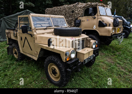 Britische Armee 1983 Land Rover Serie III Stockfoto