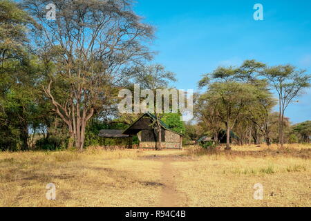 Eine Hütte im Wald, Meru National Park, KENIA Stockfoto