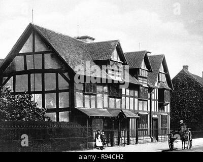 Shakespeares Geburtshaus, Stratford-upon-Avon Stockfoto