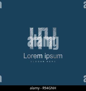 Anfangsbuchstaben HY Logo Vorlage Vektor Design Stock Vektor