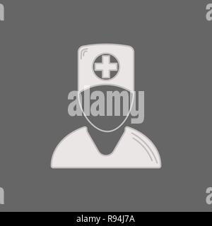 Vektor medical Symbol Arzt. Medic Abbildung in einem flachen Stil. Stock Vektor