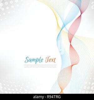 Elegante abstrakte glatte speed Wave mit modernen stream Hintergrund. Vektor, Illustration, eps 10. Stock Vektor