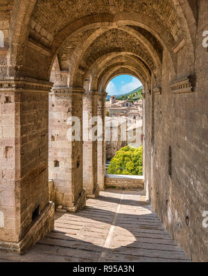 Palazzo dei Consoli in Gubbio, Provinz Perugia, in der Region Umbrien in Italien. Stockfoto