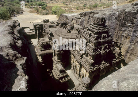 Kailash Tempel, Ellora, Mumbai, Maharashtra, Indien Stockfoto