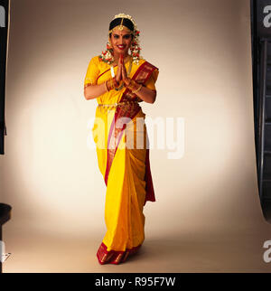 Indische Bride, Südindianer, Hochzeitskleid, Hochzeitskleid, Indien - MR Stockfoto