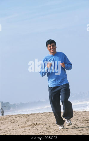 Man Joggen am Strand HERR #448 Stockfoto