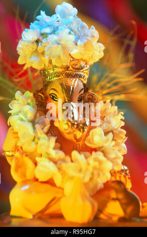 Ganesh Chaturthi ganpati Festival Elephant Head Herr Idol Prozession Stockfoto
