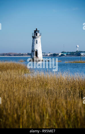 Cockspur Island Lighthouse in Georgien Stockfoto