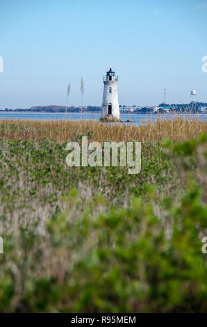 Cockspur Island Lighthouse in Georgien Stockfoto