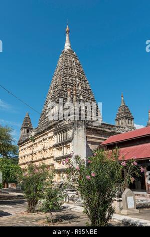 Maha Bodhi Pagode, Mahabodhi Paya, Alt Bagan, Myanmar, Birma Stockfoto