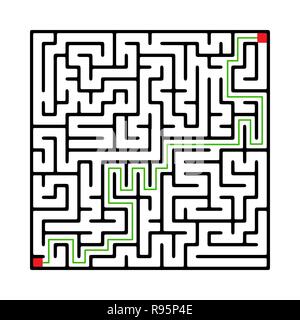 Labyrinth Shape Design Element Stock Vektor