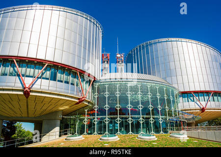 Gebäude des Europäischen Gerichtshofs für Menschenrechte in Straßburg (Frankreich) Stockfoto