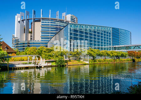 Gebäude des Europäischen Parlaments in Straßburg (Frankreich)