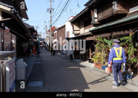 Stadtbild um Higashichaya, Kanazawa, Stadt Stockfoto