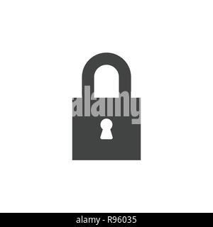 Vorhängeschloss-Symbol Stock Vektor