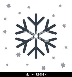 Schnee Stern Symbol Stock Vektor