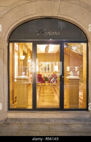 Mailand, Italien - ca. November 2017: Chopard Stores in Mailand, Italien Stockfoto
