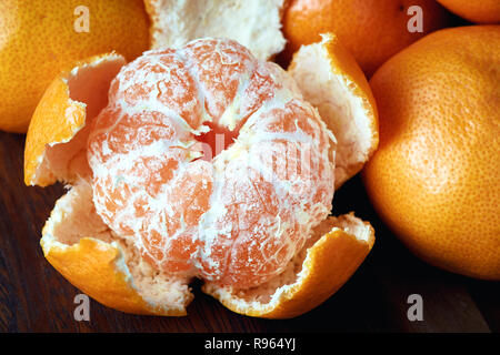 Mandarine (Citrus reticulata) auch als Mandarin oder Mandarine bekannt Stockfoto