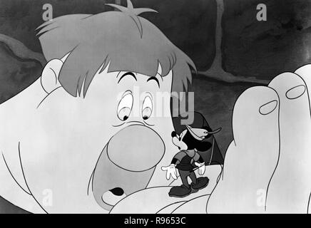 Spaß und Phantasie frei, alias: Disney wackere Helden, Zeichentrickfilm, USA, 1947, Szenenfoto aus 'Mickey und die bohnenranke" Stockfoto
