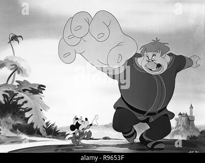 Spaß und Phantasie frei, alias: Disney wackere Helden, Zeichentrickfilm, USA, 1947, Szenenfoto aus 'Mickey und die bohnenranke" Stockfoto