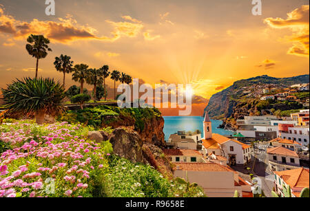 Camara de Lobos Village in Madeila Island, Portugal Stockfoto