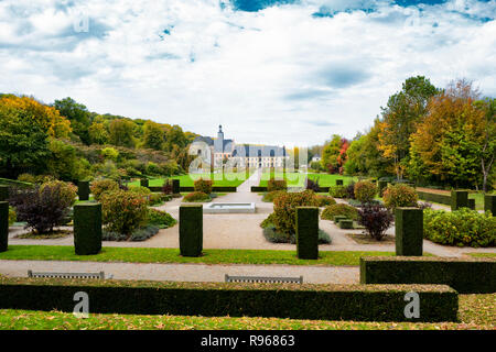 Les Jardins de Valloires in der Abbaye de Valloires in Argoules, Somme, Picardie, Frankreich Stockfoto