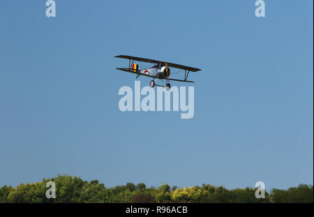 NIEUPORT II Flugzeug Replik. N 2535 N. Weltkrieg 1 Dawn Patrol Jubiläum Rendezvous Ereignis. Das Nationale Museum der United States Air Force, Wright Stockfoto