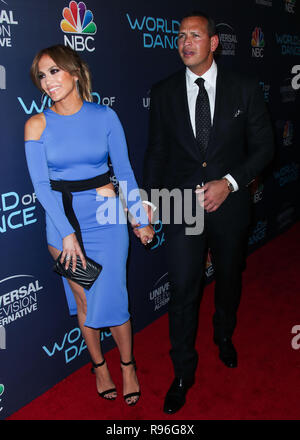 WEST HOLLYWOOD, Los Angeles, CA, USA - 19. SEPTEMBER: Sängerin Jennifer Lopez und Freund Alex Rodriguez an der NBC "World of Dance" Feier gehalten an Delila am 19. September 2017 in West Hollywood, Los Angeles, Kalifornien, Vereinigte Staaten. (Foto von Xavier Collin/Image Press Agency) Stockfoto