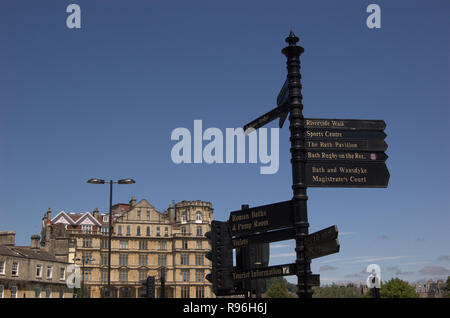 Die schönen Gebäude von Bath, England Stockfoto