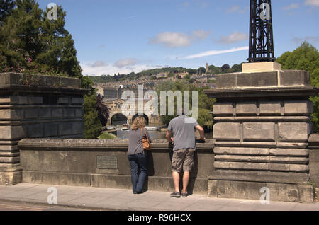 Die schönen Gebäude von Bath, England Stockfoto